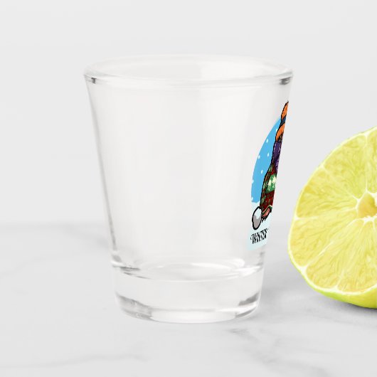 Niedlicher Pinguin Winterwärmer Xmas Jumper Cartoo Schnapsglas (Links)