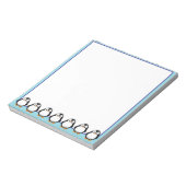 Niedlicher Pinguin Zeichne kundenspezifisch Notizblock (Rotiert)