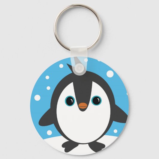 Niedlicher Pinguinkeyring Schlüsselanhänger (Vorderseite)