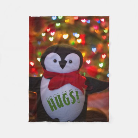 Niedlicher Pinguinwurzel Fleecedecke (Vorderseite)