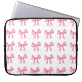 Niedlicher Pink Bow Neoprinine Notebook-Ärmel 15 Z Laptopschutzhülle (Vorderseite)