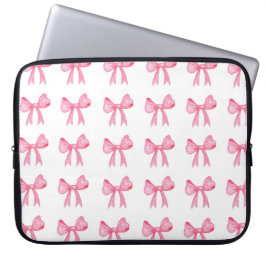 Niedlicher Pink Bow Neoprinine Notebook-Ärmel 15 Z Laptopschutzhülle