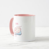 Niedlicher Pink Chat Kaffee Cup Tasse (Vorderseite Links)