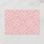 Niedlicher Pink Green Turtle Baby Dusche Windelwan Visitenkarte (Rückseite)