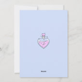 Niedlicher Pink Heart Liebe Potion Valentinstag Gi Feiertagskarte (Rückseite)
