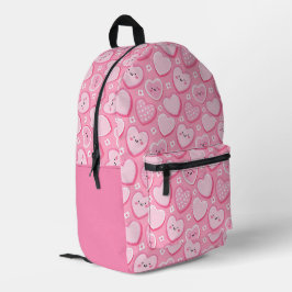 Niedlicher Pink Hearts Kids Girl Rucksack