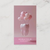 Niedlicher Pink-Kinder-Familienzweig Visitenkarte (Vorderseite)