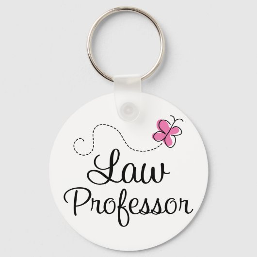 Niedlicher Pink-Professor Schlüsselanhänger (Vorderseite)