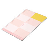 Niedlicher Pink School Weekekly Planer Notizblock (angewinkelt)