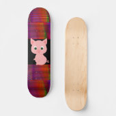 NIEDLICHER PINK-SCHWEINKABEL-SKATEBOARDDECK SKATEBOARD (Vorderseite)