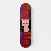NIEDLICHER PINK-SCHWEINKABEL-SKATEBOARDDECK SKATEBOARD (Vorne)