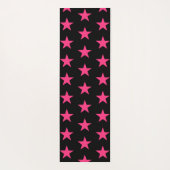 Niedlicher Pink Star Pattern Long Yoga Mat Yogamatte (Rückseite)