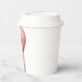 NIEDLICHER PINK-TEDDY-BAR IN HOT-LUFTBALLOON PAPPBECHER (Links)