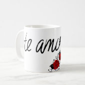 Niedlicher Pink Teddy Bär mit Rose und Tasse des H (Vorderseite Links)