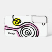 Niedlicher Pink-Tennisschläger Samsung Galaxy S22  Samsung Galaxy Hülle (Rückseite (Horizontal))