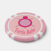 Niedlicher Pink Turtle Babe Poker Chip (Einzeln)