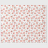 Niedlicher Pink-Wasserfarbenpumpenfall Geschenkpapier (Flach)