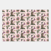 Niedlicher Pink Woodland Bären Fairies Pilzwald Geschenkpapier Set (Vorderseite 2)