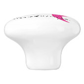 Niedlicher Pinkschwanzmarmelade Thunder_Cove Keramikknauf (Seitenansicht)