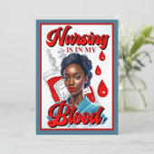 Niedlicher Pinup Dankeskarte (Stehend Vorderseite)