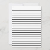 Niedlicher Pinup Dankeskarte (Rückseite)