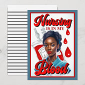 Niedlicher Pinup Dankeskarte (Vorne/Hinten)