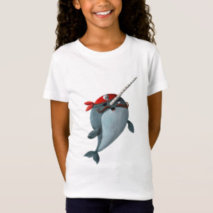 Niedlicher Pirat Narwhal T-Shirt