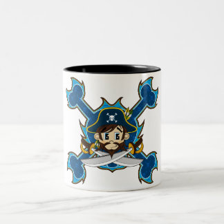 Niedlicher Piraten-Kapitän Mug Zweifarbige Tasse