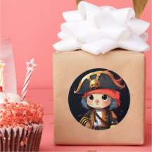 Niedlicher Piratenaufkleber