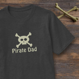 Niedlicher Piratenfisch Vater Skull und Crossbones T-Shirt
