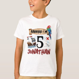 Niedlicher Piratengeburt T-Shirt