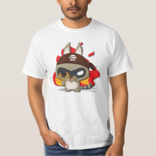 Niedlicher Piratslingshot-Cartoon-Charakter-T - T-Shirt