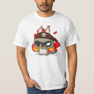 Niedlicher Piratslingshot-Cartoon-Charakter-T - T-Shirt