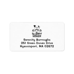 Niedlicher Pit Bull Kisses Pittie Pitbull Liebe We Adressaufkleber