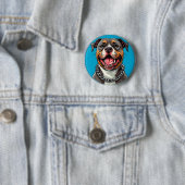 Niedlicher Pitbulhund Button (Beispiel)