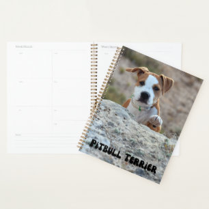 Niedlicher Pitbull Terrier Welpenkalender Planer