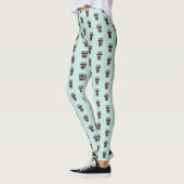 Niedlicher pixeliger RoboterCop Leggings (Links)