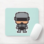 Niedlicher pixeliger RoboterCop Mousepad (Mit Mouse)