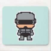Niedlicher pixeliger RoboterCop Mousepad (Vorne)
