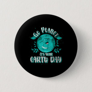 Niedlicher Planet Geburtstag Funny Go Planet Ihr H Button