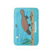 Niedlicher Platypus-Cartoon Badematte (Vorderseite Vertikal)