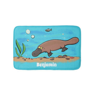Niedlicher Platypus-Cartoon Badematte
