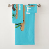 Niedlicher Platypus-Cartoon Badhandtuch Set (Insitu)