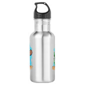 Niedlicher Platypus-Cartoon Edelstahlflasche (Rückseite)