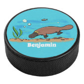 Niedlicher Platypus-Cartoon Eishockey Puck (3/4)