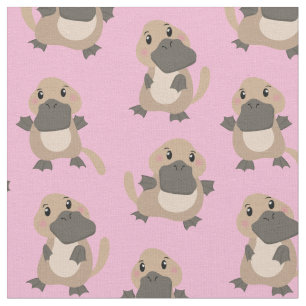 Niedlicher Platypus Cartoon Fabric Baby Girl Stoff