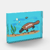 Niedlicher Platypus-Cartoon Fotoblock (Links)