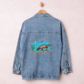 Niedlicher Platypus-Cartoon Jeansjacke (Hangar)