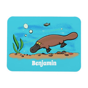Niedlicher Platypus-Cartoon Magnet