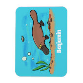 Niedlicher Platypus-Cartoon Magnet (Vertikal)